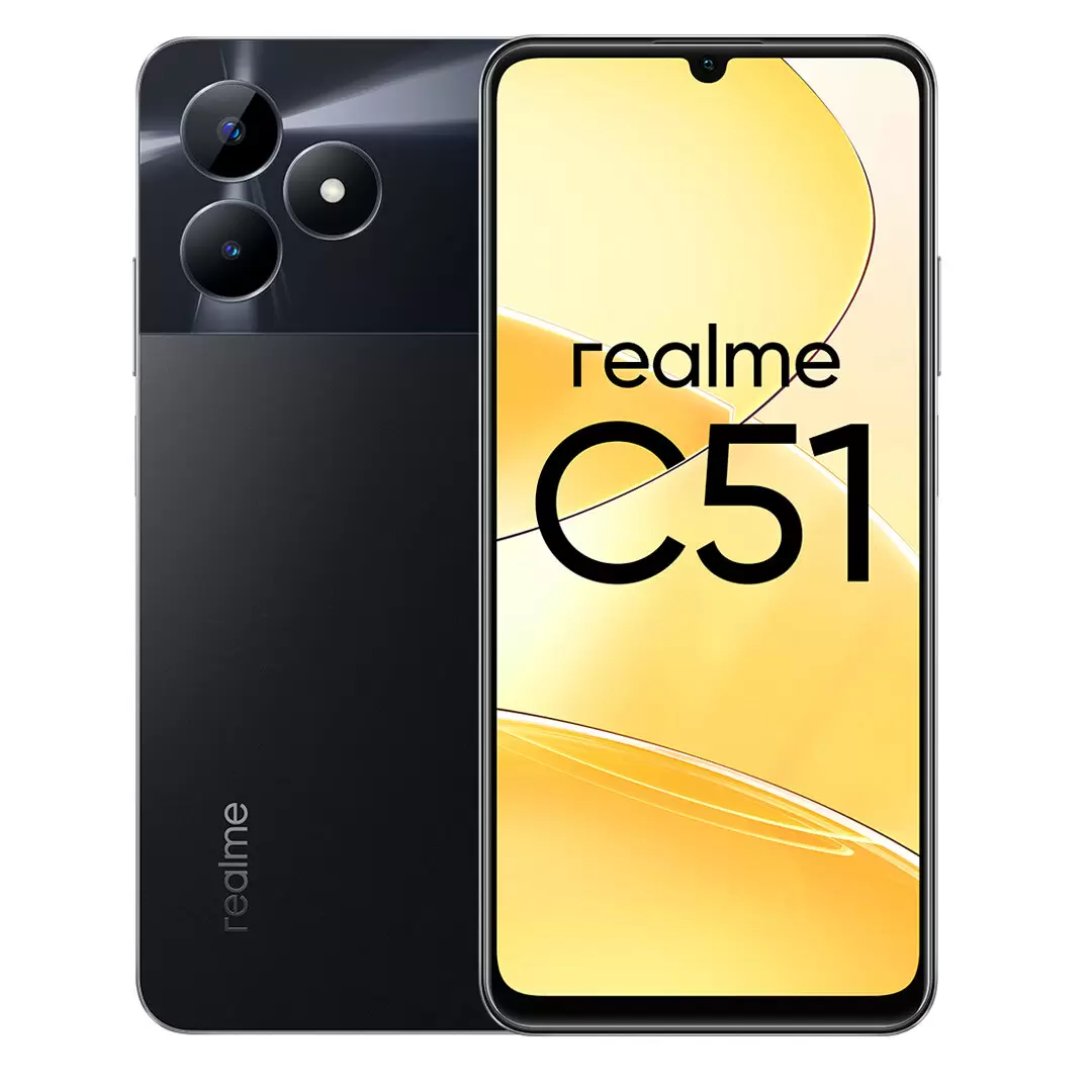 Realme C51 4/128 NFC Black купить в магазине HDRETAIL г. Тюмень